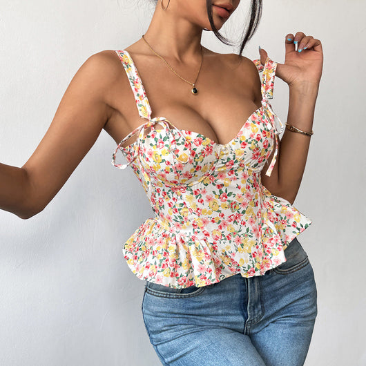 Camiseta Ajustable con Encaje y Volantes en la Cintura - Image 26