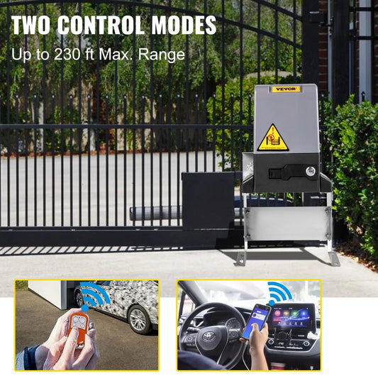 Abridor Automático de Puertas con Panel de Control Inteligente