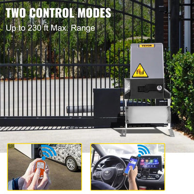 Abridor Automático de Puertas con Panel de Control Inteligente