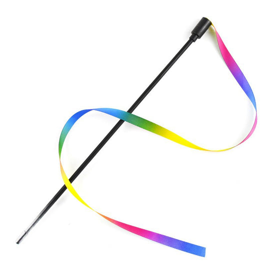 Varita Interactiva Arcoíris para Gatos - Juguete Teaser con Cintas de Colores - Image 7
