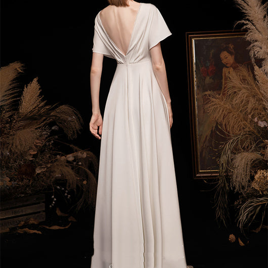 Vestido de Novia Satén Blanco Premium - Image 5