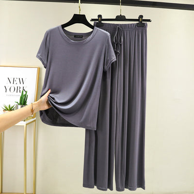 Conjunto de Casa Cómodo Estilo Coreano Talla Grande Mujer - Image 7