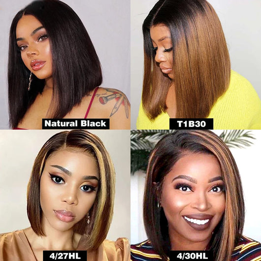 Peluca Bob T Shape con Cabello Natural Color Piano - Image 5