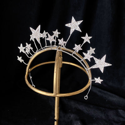 Diadema Exagerada de Estrellas para Boda y Accesorios de Fiesta - Image 11