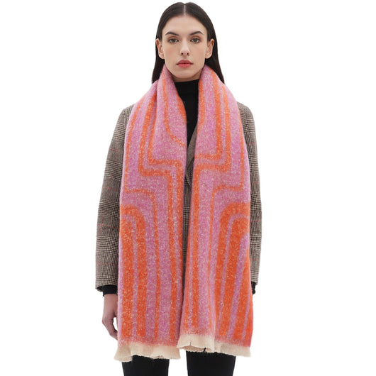 Bufanda Chal Tejida Jacquard Otoño Invierno Europeo Americano - Image 5