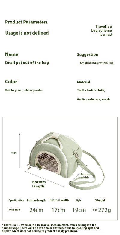 Bolso Bandolera Transpirable con Correa Ajustable Hamster - Image 7