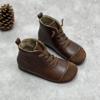 Botas Martin de Cuero Vintage con Forro Cálido y Suela Suave - Image 16