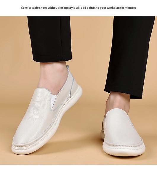 Zapatos Casuales de Cuero Genuino para Hombre - Primera Capa - Image 19