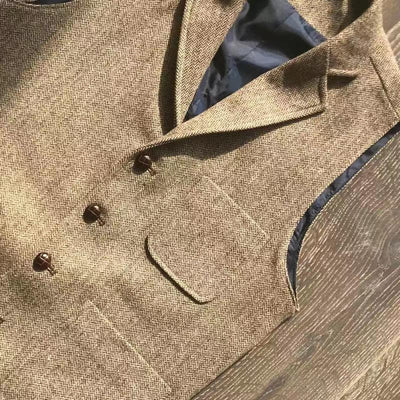 Chaleco de Caza Retro Khaki con Múltiples Bolsillos para Hombre - Image 16