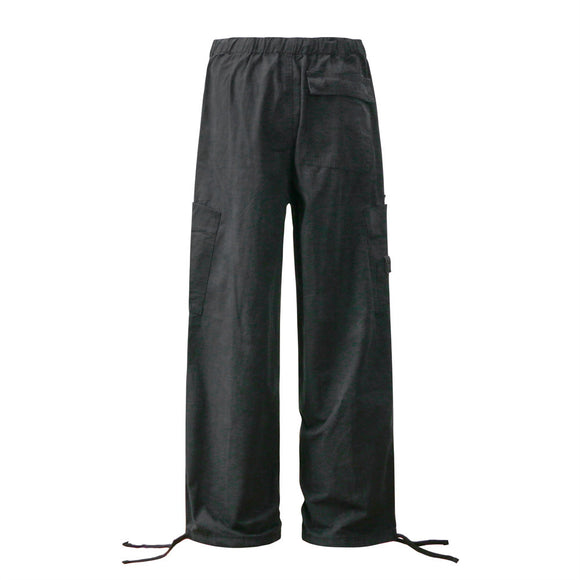 Pantalones Casuales Holgados de Pierna Recta en Colores Sólidos