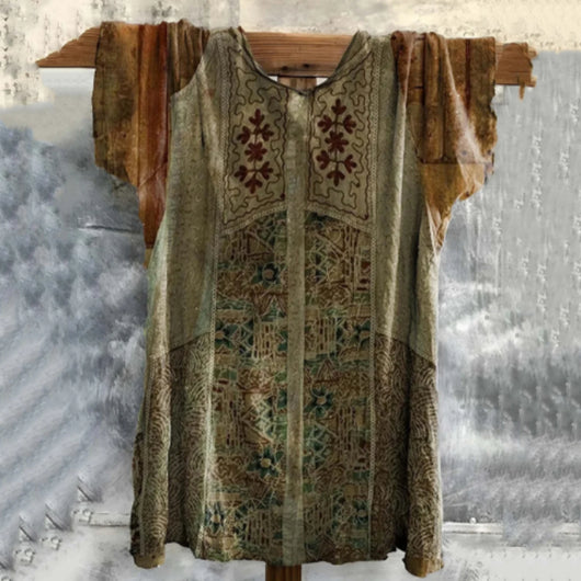 Camiseta Lino Algodón Estilo Boho Vintage - Image 3