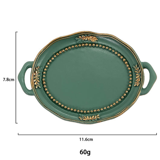 Plato Decorativo Multifuncional con Soporte de Resina - Joyero y Ornamento - Image 13