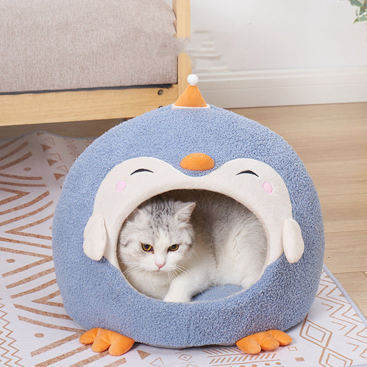 Nido Yurta Pingüino para Mascotas - Cama Cerrada Grande y Acogedora - Image 25