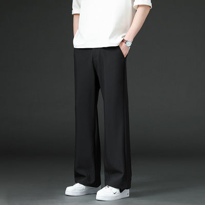 Pantalones Casuales Holgados de Pierna Recta para Hombre