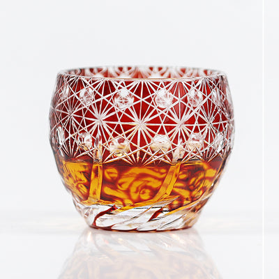 Juego de Copas de Cristal Edo Kiriko Coloreado - Image 9