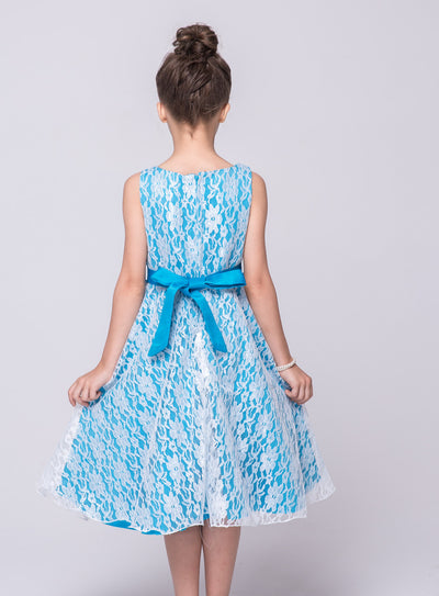 Vestido de Encaje Elegante para Niñas - Estilo Europeo y Americano - Image 19