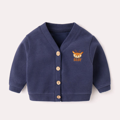 Cardigan Tejido Infantil Estilo Occidental para Niña - Abrigo Otoño - Image 10