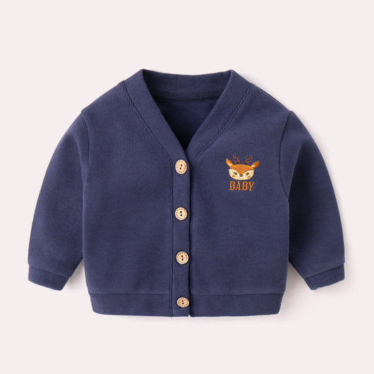 Cardigan Tejido Infantil Estilo Occidental para Niña - Abrigo Otoño - Image 10