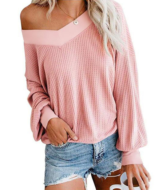 Blusa Suéter Mujer Cuello V Manga Larga - Image 5
