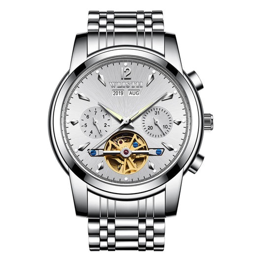 Reloj Mecánico Automático Multifunción Estilo Empresarial Coreano para Hombre - Image 3