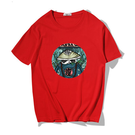 Camiseta Manga Corta Hombre Algodón Puro Estilo Náutico Japonés Suelta - Image 7