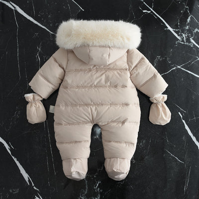 Mameluco Bebé con Capucha y Forro Polar Grueso - Image 24
