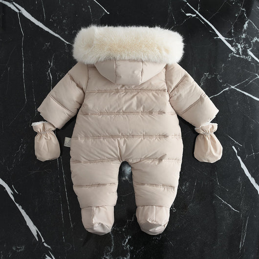 Mameluco Bebé con Capucha y Forro Polar Grueso - Image 24