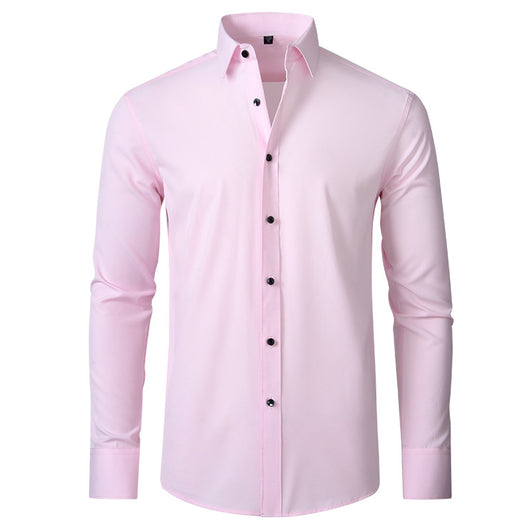 Camisa Ejecutiva Elástica Sin Planchado Antiarrugas Hombre - Image 43