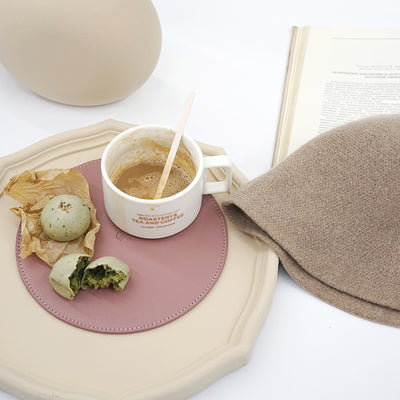Posavasos Aislante de Cuero Resistente al Calor con Paleta Morandi - Image 19