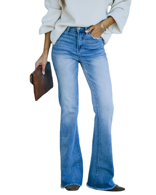 Pantalones Vaqueros Bootcut Elásticos Estilo Europeo Americano para Diario - Image 7