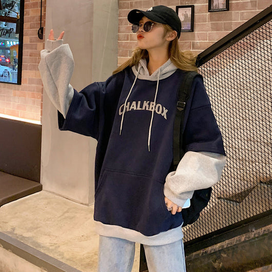 Suéter Deportivo Dos Texturas con Capucha para Mujer - Image 3