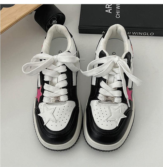 Zapatillas Deportivas Coreanas de Punta Redonda - Estilo Versátil y Elegante - Image 13