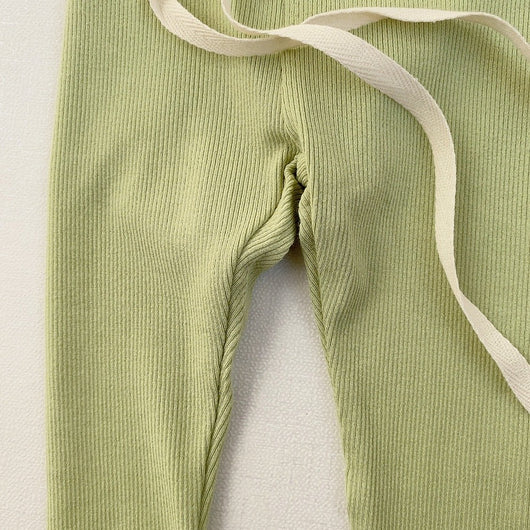 Leggings Elásticos con Cintura Ancha en Colores Pastel - Image 16