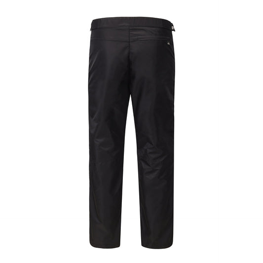 Pantalones Casuales Rectos Negros con Contraste Verde - Image 2