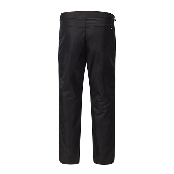 Pantalones Casuales Rectos Negros con Contraste Verde