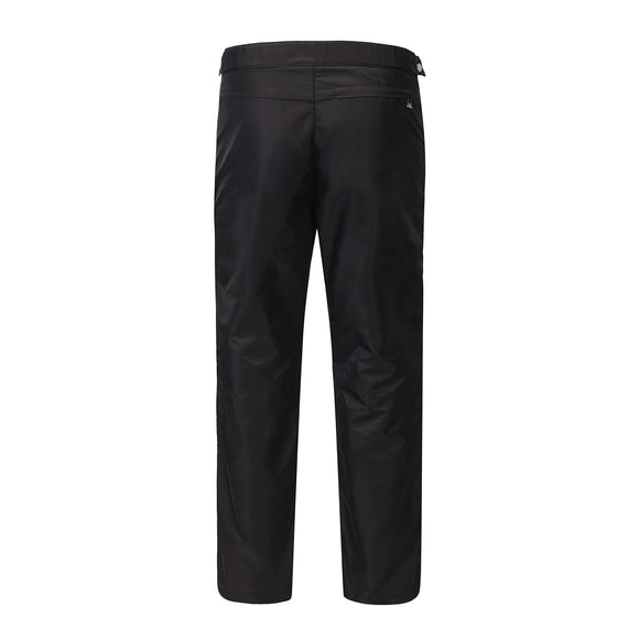 Pantalones Casuales Rectos Negros con Contraste Verde
