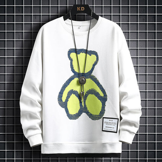 Suéter Casual para Hombre con Diseño Cartoon - Primavera y Otoño - Image 2