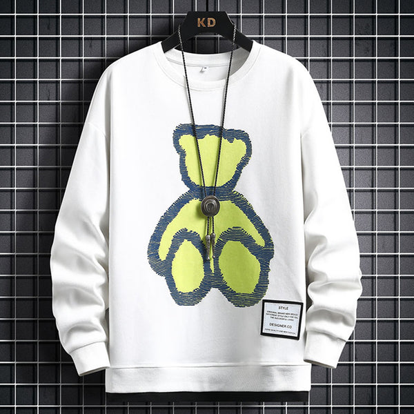 Suéter Casual para Hombre con Diseño Cartoon - Primavera y Otoño