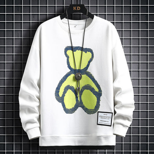 Suéter Casual para Hombre con Diseño Cartoon - Primavera y Otoño - Image 2