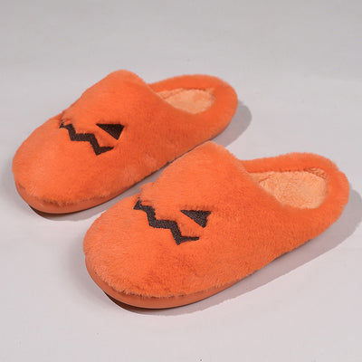 Pantuflas Cálidas de Calabaza Halloween - Cómodas Zapatillas Peluche para Casa - Image 6