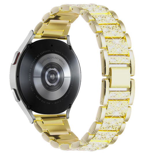Pulsera Reloj Cadena de Diamantes Tres Cuentas Sólida - Image 8