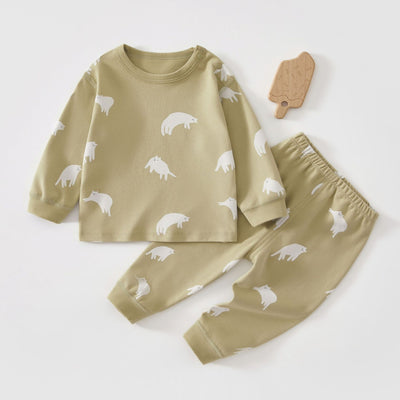 Pijama Infantil de Algodón Puro con Manga Larga para Casa - Image 8
