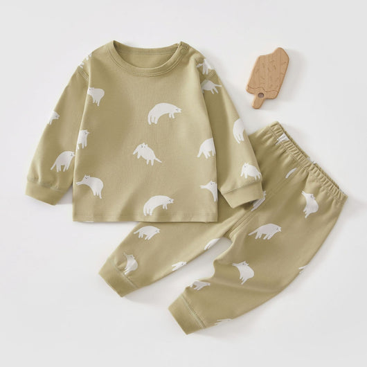Pijama Infantil de Algodón Puro con Manga Larga para Casa - Image 8