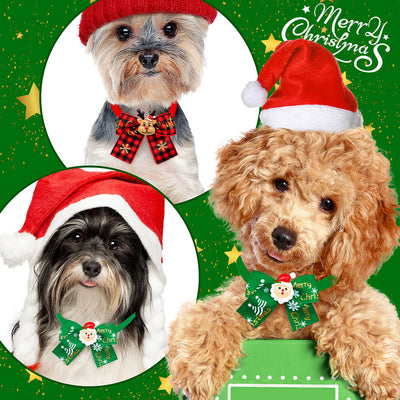 Adorno Navideño Mascota con Moño - Decoración para Árbol de Navidad