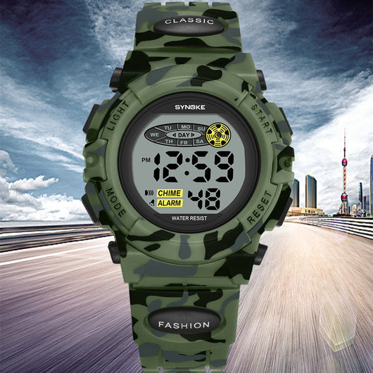 Reloj Deportivo Infantil con Luz LED y Diseño Camuflaje - Image 10