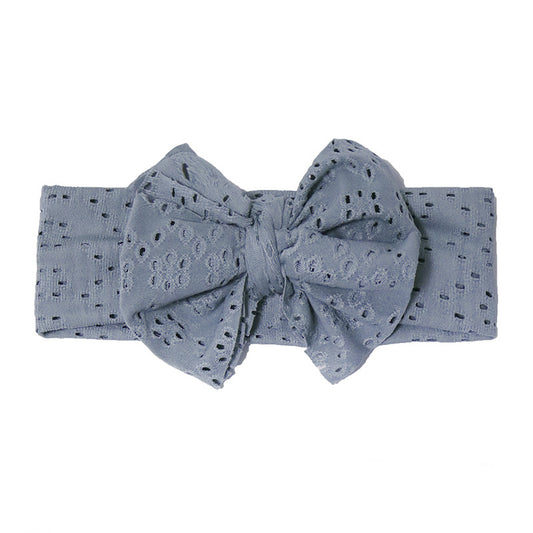 Diadema para Bebé con Moño Grande - Suave y Cómoda