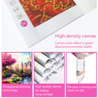 Kit Mosaico 3D Anemona Bordada con Cristales de Diamante Cuadrado Completo - Image 12