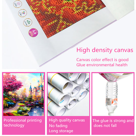 Kit Mosaico 3D Anemona Bordada con Cristales de Diamante Cuadrado Completo - Image 12