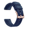 Silicone Double Layer Color Strap Stainless Steel Comfortable Waterproof Dark Blue Rose Gold Buckle 20mm