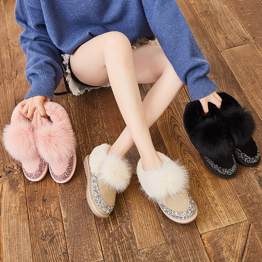 Botas Cortas de Piel de Zorro para Nieve - Diseño Elegante Mujer - Image 17